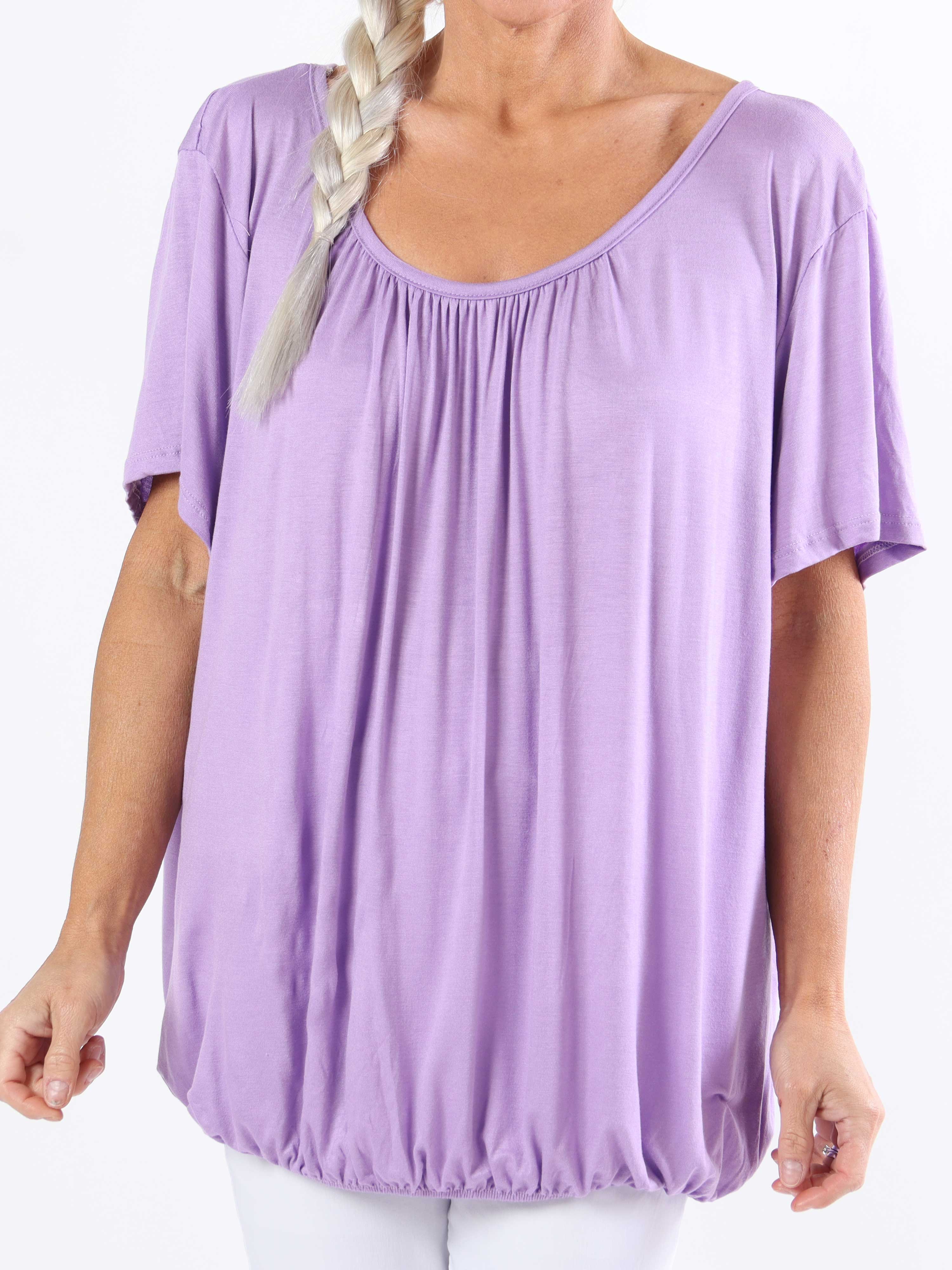 Miracle t-shirt - Basic t-shirt i plus size med resår i nederkanten (bestseller)